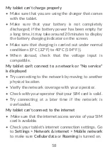 Preview for 59 page of Verizon TCL TAB User Manual