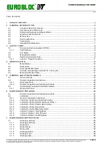 Preview for 2 page of Verlinde EUROBLOC VT Service Manual