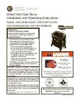 Vermont Castings CSDV30NVEMBCSB Installation And Operating Instructions Manual preview