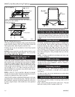 Preview for 12 page of Vermont Castings Royal Collection WMC36 Homeowner'S Installation And Operating Manual