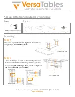 Preview for 9 page of VersaTables PowerLift L-Shaped Standing Desk Assembly And Use Instructions