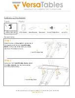 Preview for 10 page of VersaTables PowerLift L-Shaped Standing Desk Assembly And Use Instructions