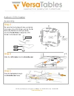 Preview for 11 page of VersaTables PowerLift L-Shaped Standing Desk Assembly And Use Instructions