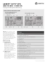 Preview for 41 page of Vertiv LIEBERT GXT5-5000HVRTUXLN Quick Installation Manual