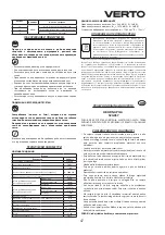 Preview for 47 page of VERTO 52G057 Instruction Manual