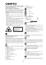 Preview for 48 page of VERTO 52G057 Instruction Manual