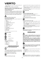 Preview for 10 page of VERTO 52G281 Manual