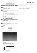 Preview for 13 page of VERTO 52G547 Instruction Manual