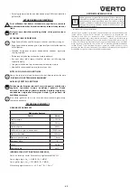 Preview for 45 page of VERTO 52G547 Instruction Manual