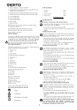 Preview for 60 page of VERTO 52G547 Instruction Manual