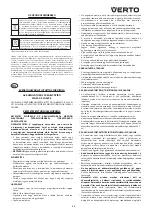 Preview for 23 page of VERTO 52G549 Instruction Manual