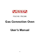 Preview for 1 page of Vesta FGC100 User Manual