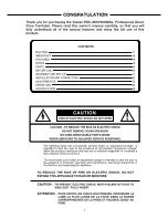 Preview for 2 page of Vestax PDX-3000 Owner'S Manual