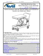 Vestil CART-1000-2040-CTD Operation And Maintenance Manual preview