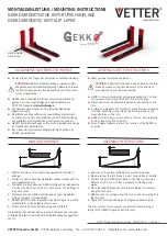 Preview for 1 page of Vetter Gekko Mounting Instructions