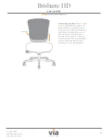 Preview for 9 page of Via Seating Brisbane HD User Manual