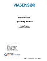 Viasensor G100 Series Operating Manual preview