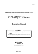 Preview for 1 page of Vibra GZ II-12KCEx Operation Manual