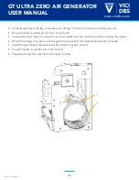 Preview for 25 page of VICI DBS GT Plus 1500 User Manual