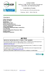 Preview for 1 page of Viconics VZ7656F1000B Installation Manual