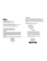 Preview for 14 page of Victor 1240-2 Series Instruction Manual