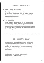 Preview for 9 page of VictoriaPlum MODE BATHROOMS 4 PANEL FOLDING BATH SCREEN Assembly Instructions Manual