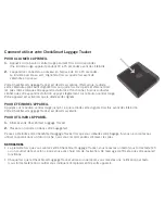 Preview for 9 page of Victorinox CheckSmart Luggage Tracker Quick Start Manual & Warranty