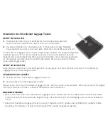 Preview for 14 page of Victorinox CheckSmart Luggage Tracker Quick Start Manual & Warranty