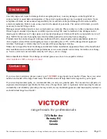 Preview for 24 page of Victory Tornado Installation Manual And User'S Manual