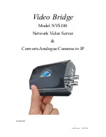 Video Bridge NVS100 User Manual preview