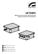 Preview for 1 page of Videotec UPTIRPS Instruction Manual