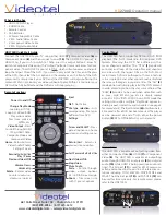 Videotel HD2700D Operation Manual preview