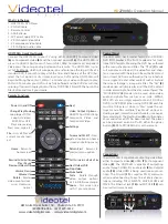 Videotel HD2700M+ Operation Manual preview