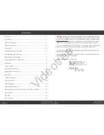Preview for 2 page of Videotree lifestyle User Manual & Installation Manual