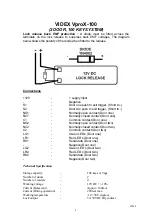 Preview for 4 page of Videx VproX-100 Manual