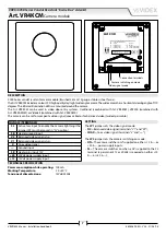 Preview for 7 page of Videx VRVKC Series Installation Handbook