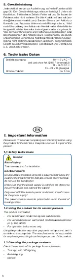 Preview for 3 page of Viessmann 5039 Operation Manual