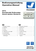 Preview for 1 page of Viessmann 5572 Operation Manual