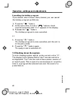 Preview for 40 page of Viessmann F remote control Operating Instructions Manual