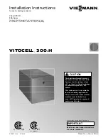 Preview for 1 page of Viessmann VITOCELL 300-H Installation Instructions Manual