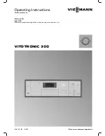 Viessmann VITOTRONIC 300 Operating Instructions Manual preview