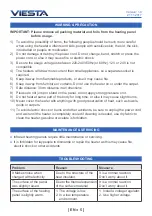 Preview for 5 page of Viesta H320-GS Instruction Manual