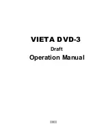 Preview for 1 page of VIETA Draft DVD-3 Operation Manual