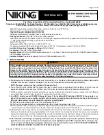 Preview for 2 page of Viking 14073AC Technical Data Manual