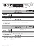 Preview for 3 page of Viking VK960 Technical Data Manual