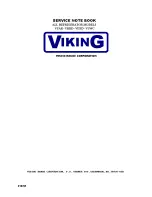 Viking VRBD Use/ Service Notebook preview