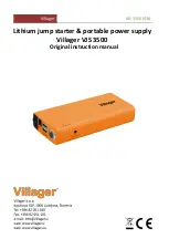 Preview for 15 page of Villager VJS 3500 Original Instruction Manual