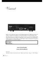 Preview for 64 page of VINCENT CD-S1.1 Instructions For Use Manual