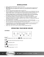 Preview for 8 page of Vinotemp VT-140 TS Owner'S Manual