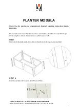 VIRDI PLANTER MODULA Assembly Instructions preview